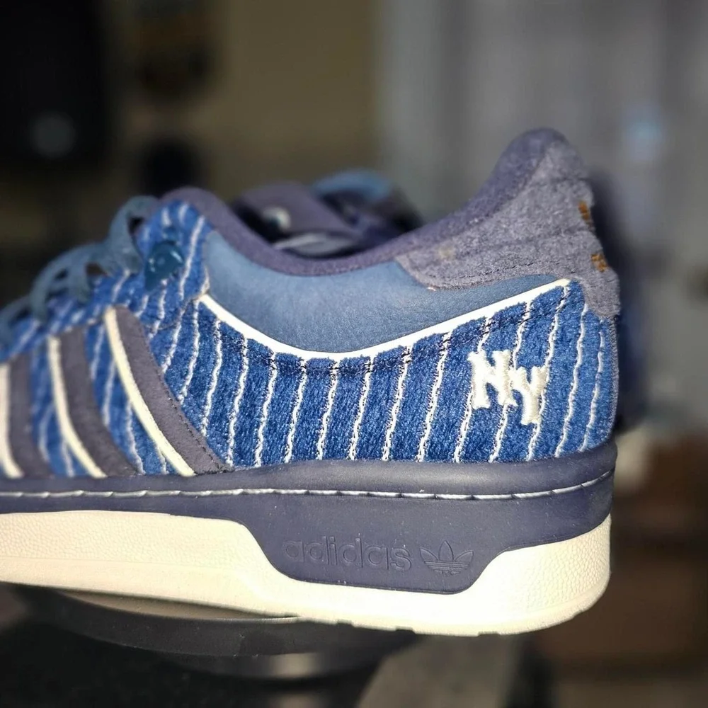 Adidas Rivalry Low 86 Mens 9.5 Blue‎ Pinstripe 